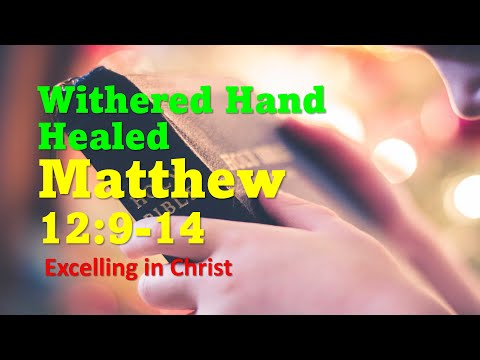 Withered Hand Healed - Matthew 12:9-14 Daily Reading