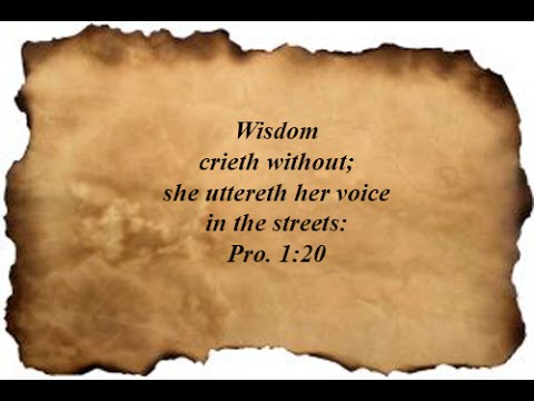 Proverbs 1:20