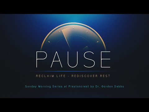 PAUSE:  "Sabbath Rest" (Deuteronomy 5:12-14)