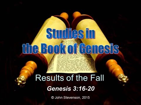 Genesis 3:16-20.  Results of the Fall.