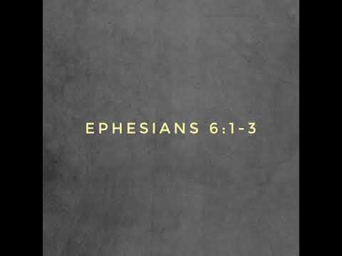 Ephesians 6:1-3. Christian children