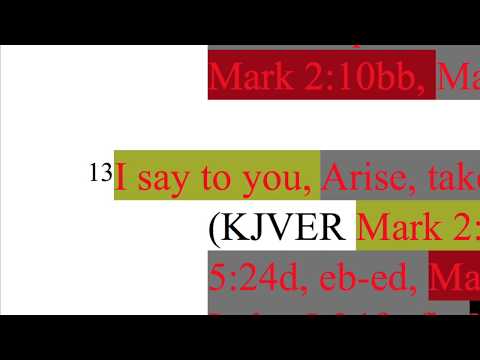 062. Arise; man is healed, rises up, & glorifies God. Matthew 9:6-7, Mark 2:11-12, Luke 5:24-25