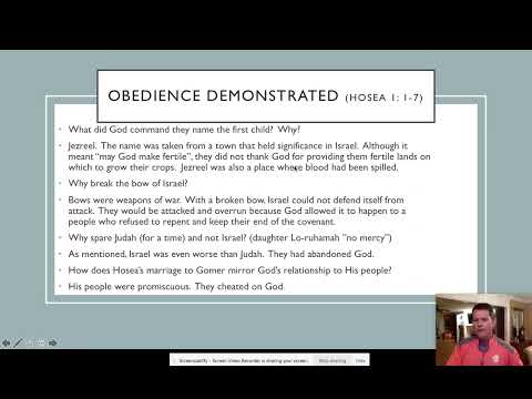 The Unfaithful Bride (Hosea 1: 2-9; 3:1-5)