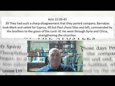 Acts 15:39-41 Lesson 139 September 30, 2022
