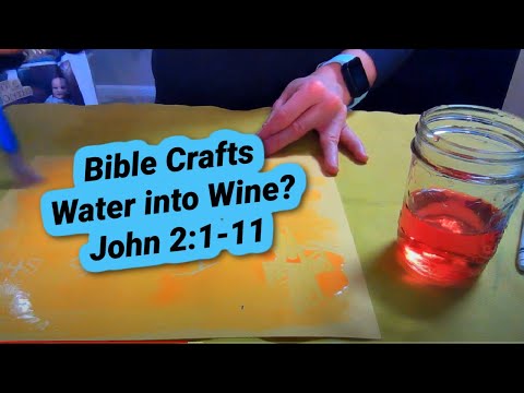 Craft Ideas: Wedding at Cana John 2:1-11