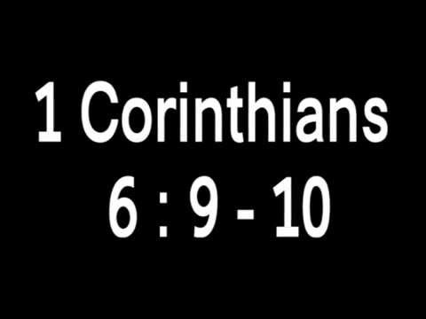 1st Corinthians 6:9 -10