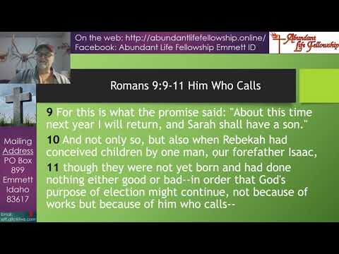 Him Who Calls - Romans 9:9-11 Bible Study