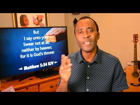 ◄ Matthew 5:34 ► But I say unto you, Swear not at all; neither by heaven; for it is God's throne: