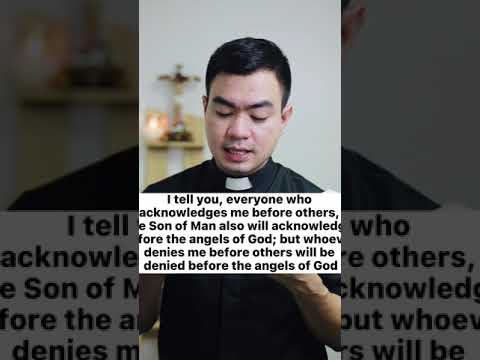 BIBLE VERSE DAILY | LUKE 12: 8-9 #bible #bibleversedaily #catholic #devotion #priest