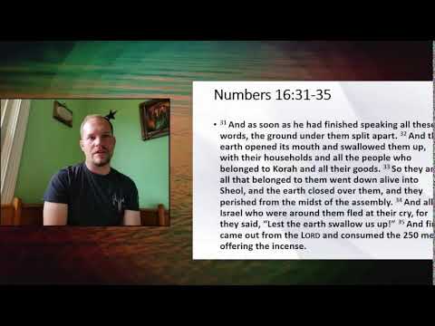 Numbers 16:31-35
