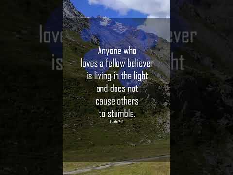 A reading of 1 John 2:9-10 from the New Living Translation