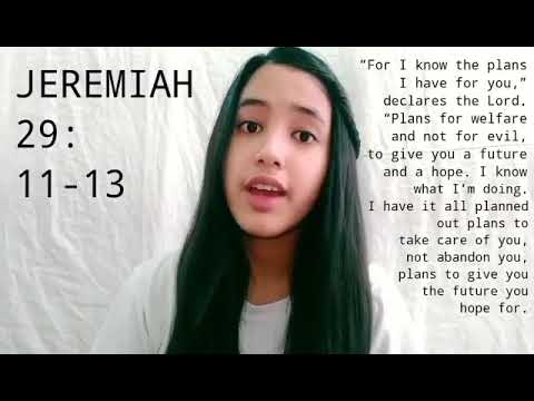 Bible Verse Of The Week : Jeremiah 29:11-13 | SSG Of GLAFJENHS