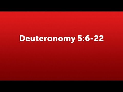 Deuteronomy 5:6-22