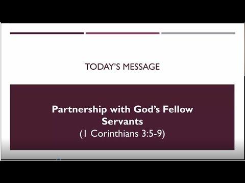 Partnership with God's Fellow Workers (A Study on 1 Corinthians 3:5-9 by Pastor Narry Santos)