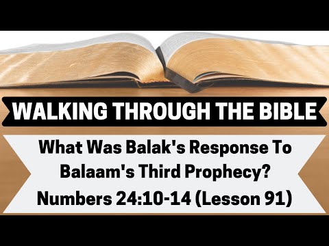 What Was Balak's Response To Balaam's Third Prophecy? [Numbers 24:10-14][Lesson 91][WTTB]