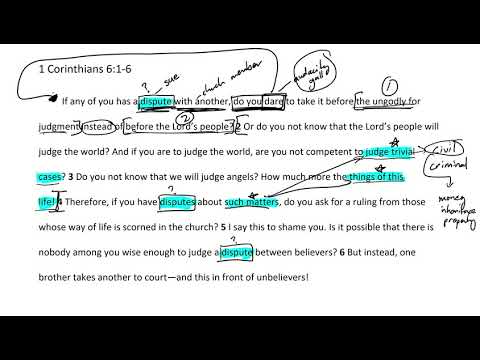 Passage Breakdown - 1 Corinthians 6:1-6 | Called to be Holy - Week 3