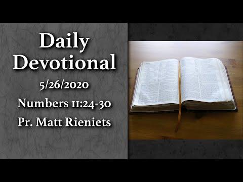 5/26/2020 Daily Devotional: Numbers 11:24-30