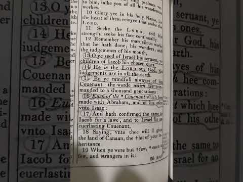 1st Chronicles 16:13-17 Israel is a people before it's a place. Israel his servant Jacob his chosen.