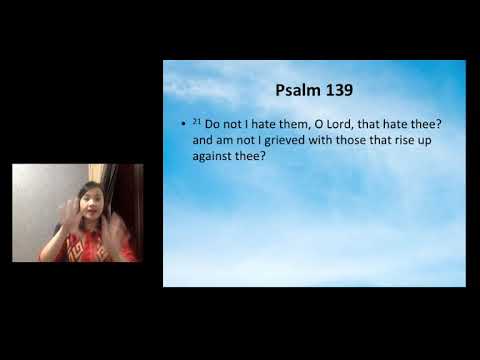 Psalms 139:21 with Sign Language tutorial