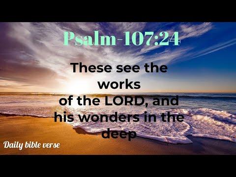 Bible Verse |August 28|Psalm 107:24|Daily bible verse##
