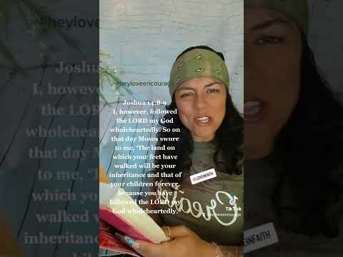 Joshua 14:8-9 How I allow the HolySpirit to apply Gods word to my Everyday life. Christian