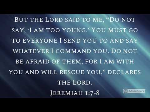 Jeremiah 1:7-8