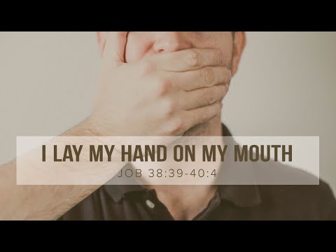 I Lay My Hand on My Mouth // Job 38:39-40:4