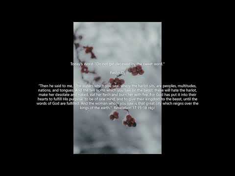 Revelation 17:15-18 "Do not get deceived by the sweet word."  Pastor Dj