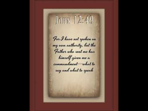 #DailyDevotion  - John 12: 49