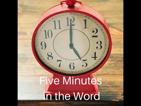 5 Minutes in the Word   1 Samuel 15:1 19