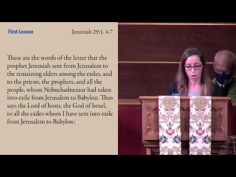 092720 06 Prayer for Illumination and First Lesson (Jeremiah 29:1,4-7)