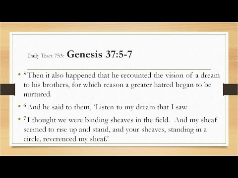 Dad’s Bible Tract 753 - Genesis 37:5-7