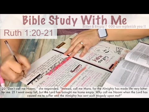 Ruth 1:20-21 Journaling & Study