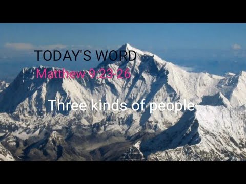 Matthew 9: 23-26 The Raising of the dead daughter.