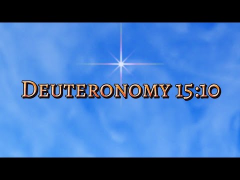 Deuteronomy 15:10 - Give willingly and God will bless you hundredfolds! | Food for the Soul