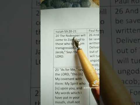 Romans 11:26-27 vs Isaiah 59:20-21