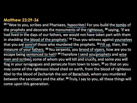 Matthew 23:29-36