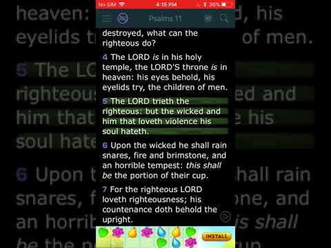 Psalm 11:5-7