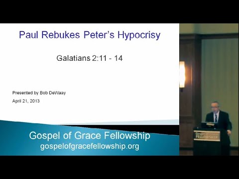 Paul Rebukes Peter's Hypocrisy (Galatians 2:11-14)