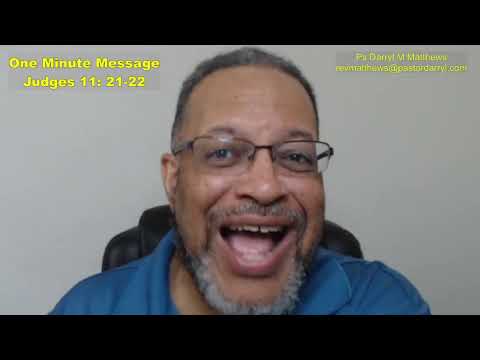 One Minute Message - God Gives His People The Victory - Judges 11:21-22 #judges #jephthah #darryl…