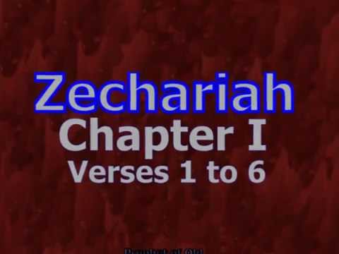 Zechariah 1:1 - 6