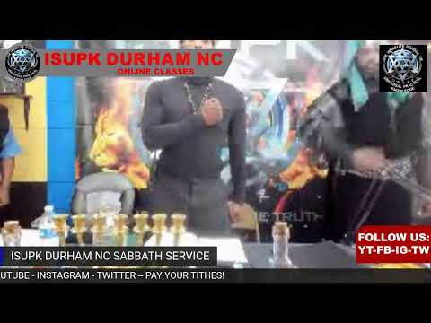 ISUPK DURHAM NC SABBATH SERVICE (Numbers 3:49 - )