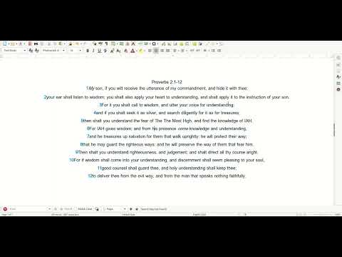 04 03 Scripture Proverbs 2:1 12
