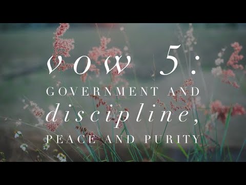 Vow 5: Government and Discipline, Purity and Peace - Matthew 18:15-17