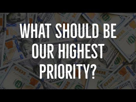 What should be our highest priority? (Numbers 18:25-32)
