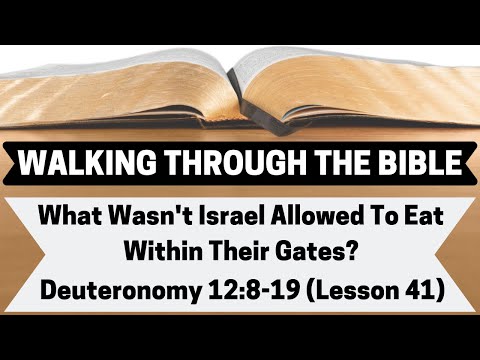What Wasn't Israel Allowed To Eat Within Their Gates? [Deuteronomy 12:8-19][Lesson 41][WTTB]