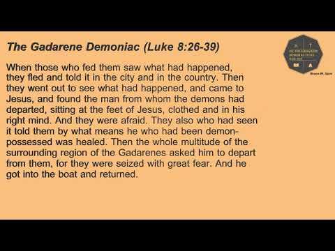 29. The Gadarene Demoniac (Luke 8:26-39)