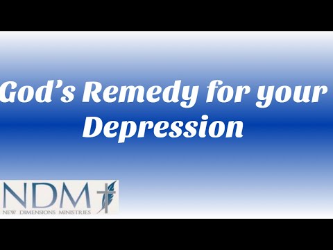 “God’s Remedy for Your Depression”, Psalms 42:5-8