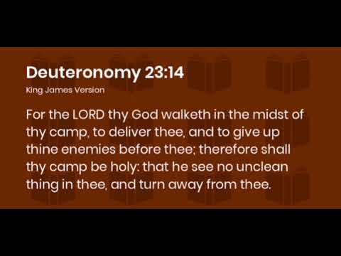 Bible Verse - Day 79 - DEUTERONOMY 23:14 KJV