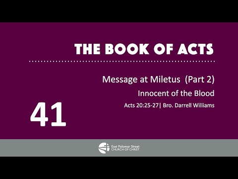 Innocent of the Blood | Acts 20:25-27